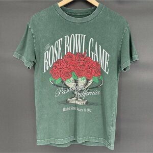 Abercrombie & Fitch Men's Rose Bowl Game Soft A&F Tee S Green Cotton Football